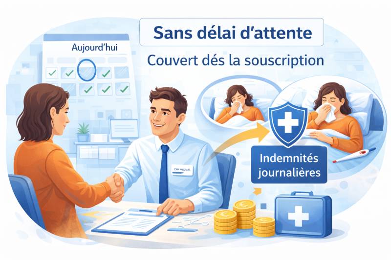 Contrat de prévoyance qui offre une couverture immédiate