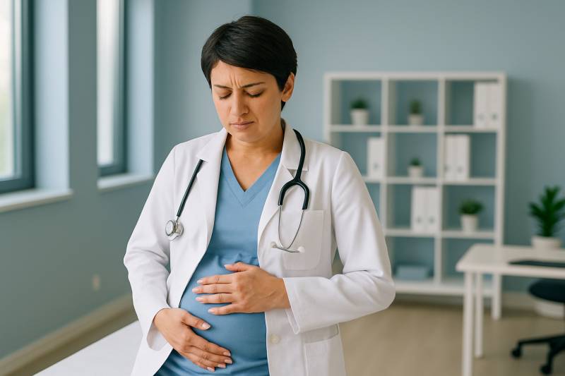 Grossesse pathologique chez une médecin libéral