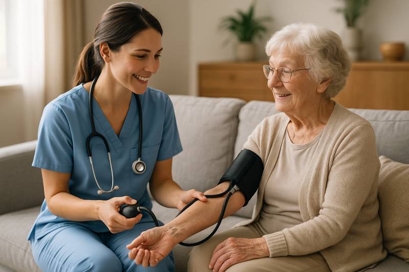 Infirmière libérale protégée par une prévoyance loi Madelin